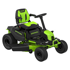 Greenworks GC82LT107 82V (107 см) - трактор садовый бесщеточный аккумуляторный с 6хАКБ 8 Ач + ЗУ G82CT6