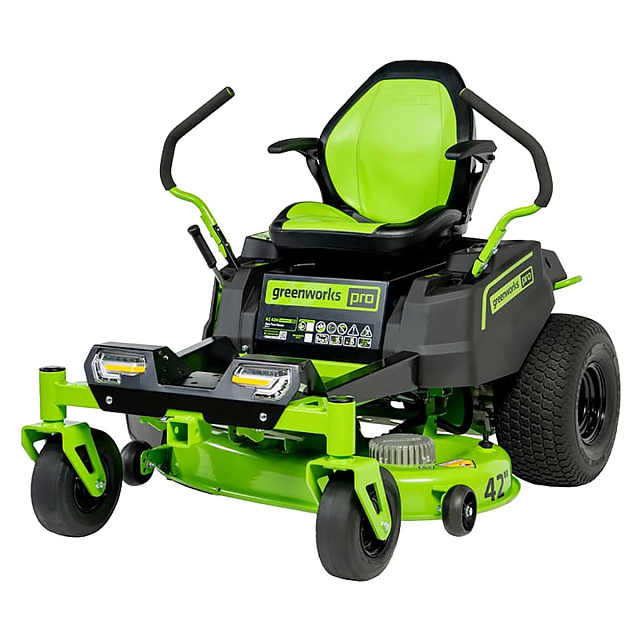 Райдер с нулевым радиусом разворота Greenworks GC82ZT107 82V (107 см) бесщеточный аккумуляторный с 6хАКБ 5 Ач + ЗУ GС82СР600