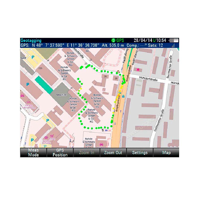 Приложение для геопривязки Rohde   Schwarz FSH-K16