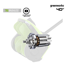 Greenworks GD40SS2, 40V с АКБ 5 А.ч., без ЗУ