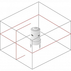 Схема лучей Bosch GLL 2-20 Kit + BM-3