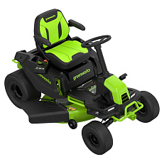 Greenworks GC82LT107 82V (107 см) - трактор садовый бесщеточный аккумуляторный с 6хАКБ 5 Ач + 3хЗУ G82C2