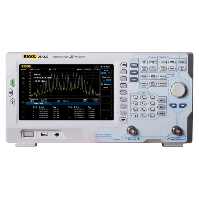 Анализатор спектра реального времени RIGOL DSA832-TG