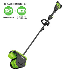 Снегоуборщик аккумуляторный Greenworks GD40SS2, 40V с АКБ 2 А.ч. с USB + ЗУ 2А